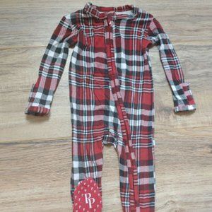 Posh Peanut Noah Plaid Sleeper 0-3 Months